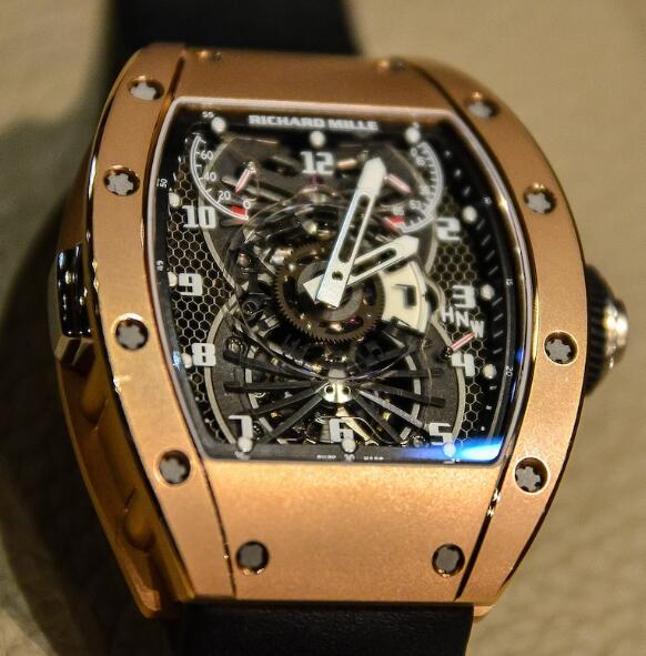 Richard Mille RM 022 Aerodyne Dual Time Zone RM 022 red gold Replica Watch